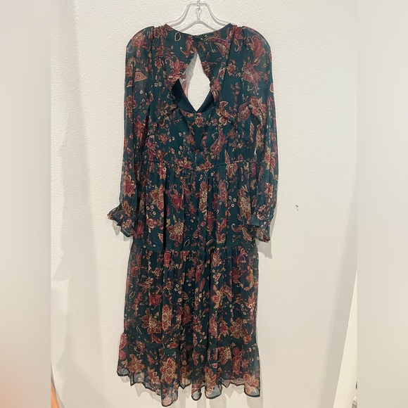 RUN THE WORLD PINE PAISLEY EMPIRE WAIST MIDI DRESS - Picture 13 of 13